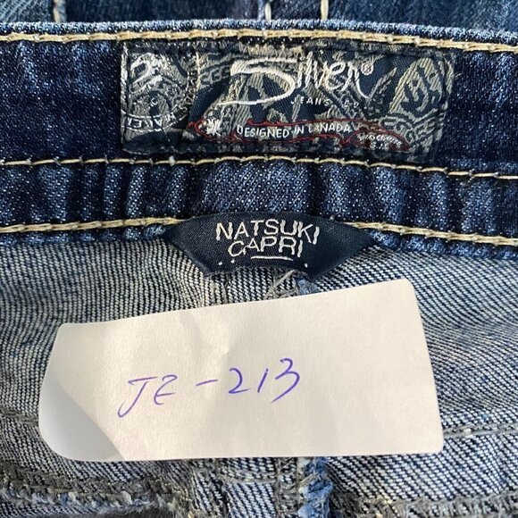 Silver Jeans Natsuki Capri‎ Jeans Blue Size 29 - Picture 2 of 7